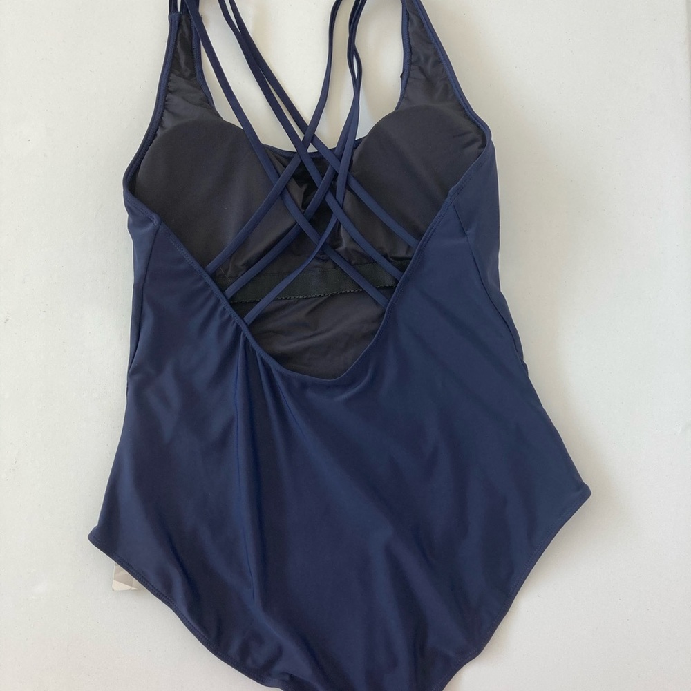 Baleaf women’s navy 1 piece swimsuit Size Large - Picture 2 of 4